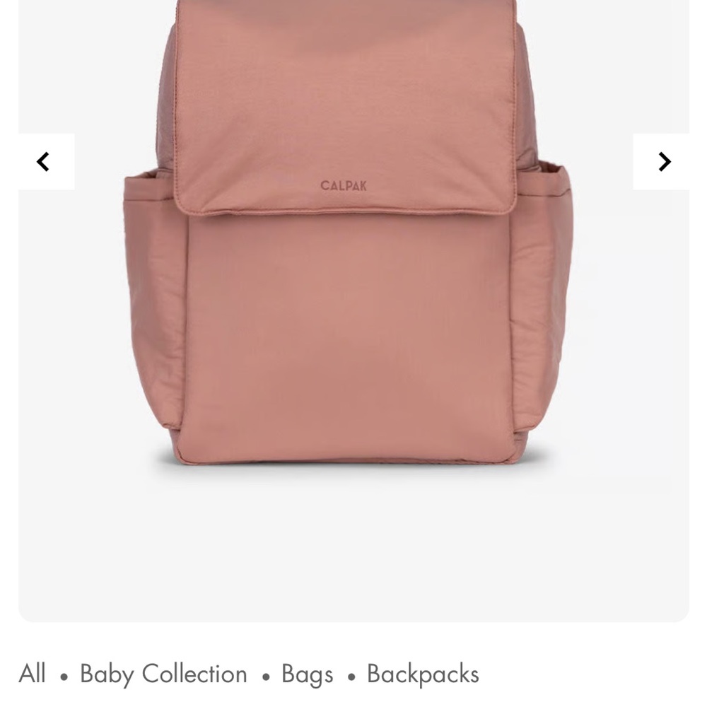 Calpak Diaper Backpack in peony
